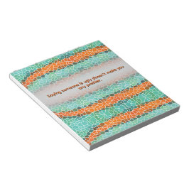 Bloc De Notas Unique Colorful Triangle Pattern & Quotes
