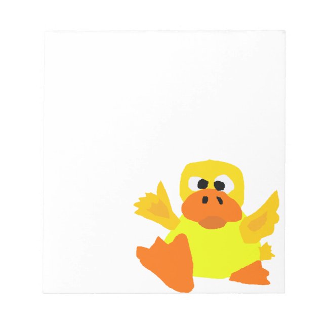 Bloc De Notas UU- Funny Duck Bigfoot Art Personalizado (Frente)
