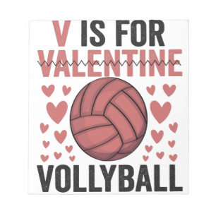 Bloc De Notas V Es Para Los Amantes Del Deporte De Voleibol Dive
