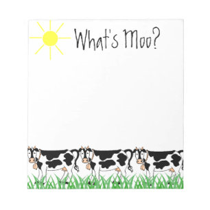 Bloc De Notas ¿Vacas en hierba con cuál es MOO?