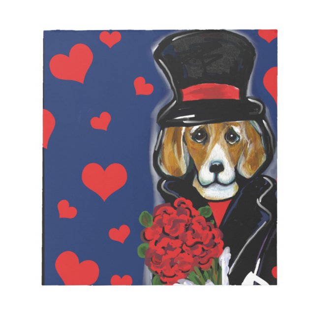 BLOC DE NOTAS VALENTINE BEAGLE (Frente)