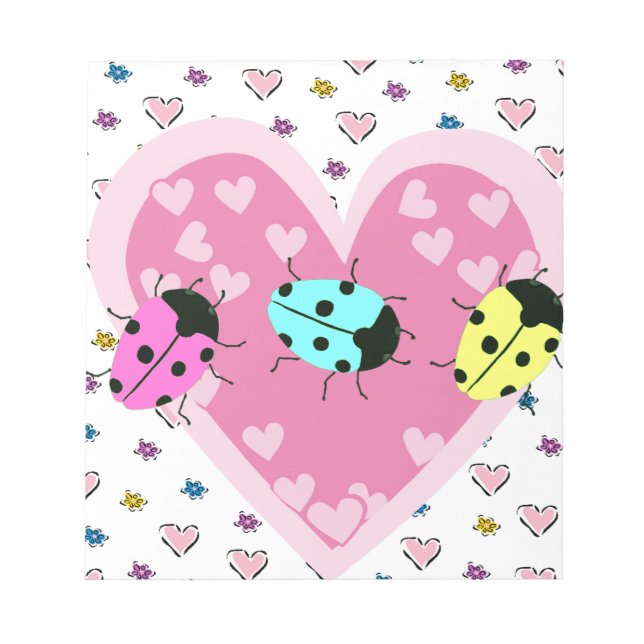 BLOC DE NOTAS VALENTINE LADYBUGS (Frente)