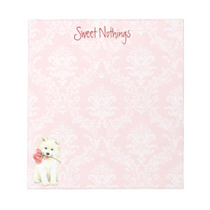 Bloc De Notas Valentine Rosa Samoyed