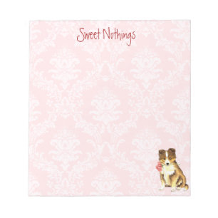 Bloc De Notas Valentine Rosa Sheltie