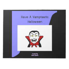 Bloc de notas Vamptártico de Halloween (27,9 cm x 