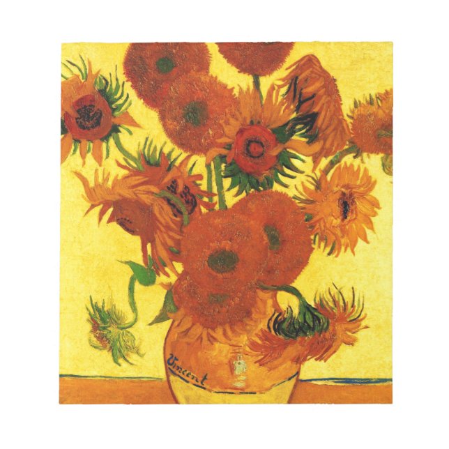 Bloc De Notas Van Gogh 15 Sunflowers (Frente)