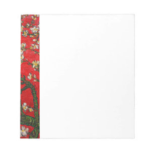 Bloc De Notas Van Gogh Almond Blossoms Red