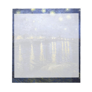 Bloc De Notas Van Gogh  Noche estrellada sobre el Ródano  1888