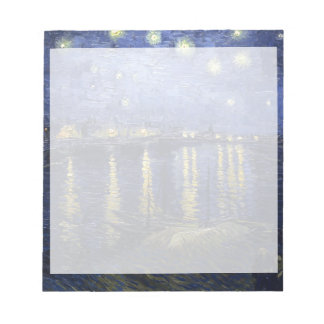 Bloc De Notas Van Gogh | Noche estrellada sobre el Ródano | 1888