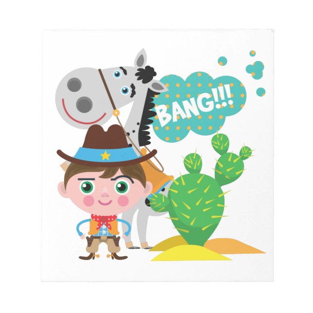 Bloc De Notas Vaquero y caballo (Frente)