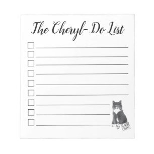 Bloc De Notas ¡Ve A Trabajar Cheryl! Lista de Cheryl-Do