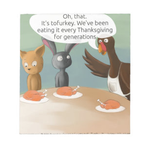 Bloc De Notas Vegan Thankscome Funny