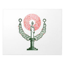 Bloc De Notas Vela tradicional de Navidades