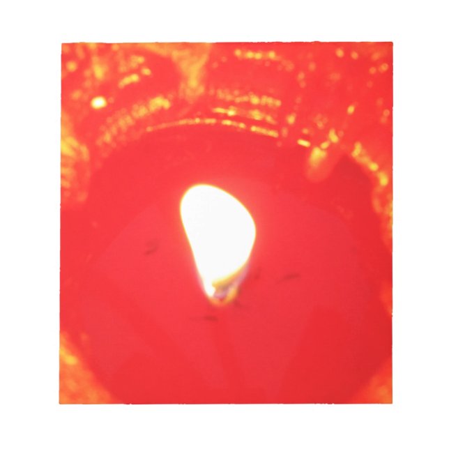 Bloc De Notas Velas rojas, llamas, velas, Navidades amados (Frente)