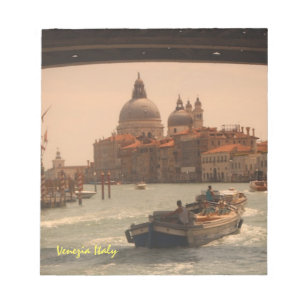 Bloc De Notas Venecia Italia Gran Canal Vintage