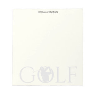 Bloc De Notas Ventilador de golf simple Stationery Buff personal