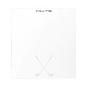 Bloc De Notas Ventilador de golf simple Stationery Club de golf
