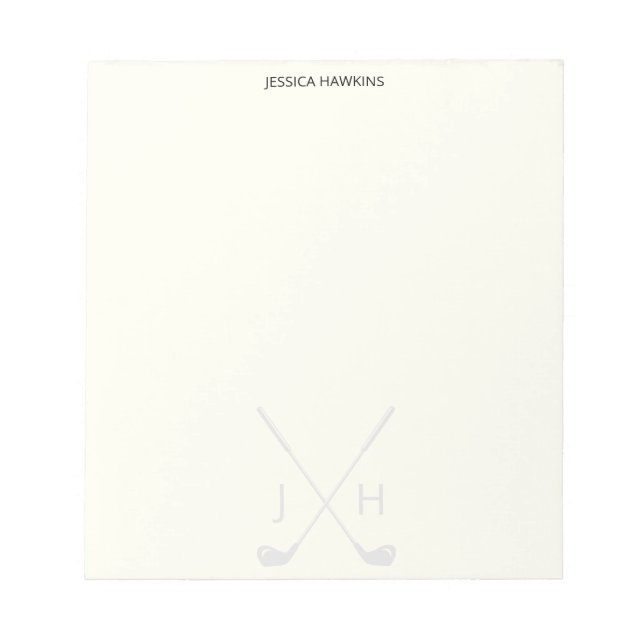 Bloc De Notas Ventilador de golf simple Stationery Club de golf  (Frente)