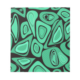 Bloc De Notas Verde, abstracto, retro