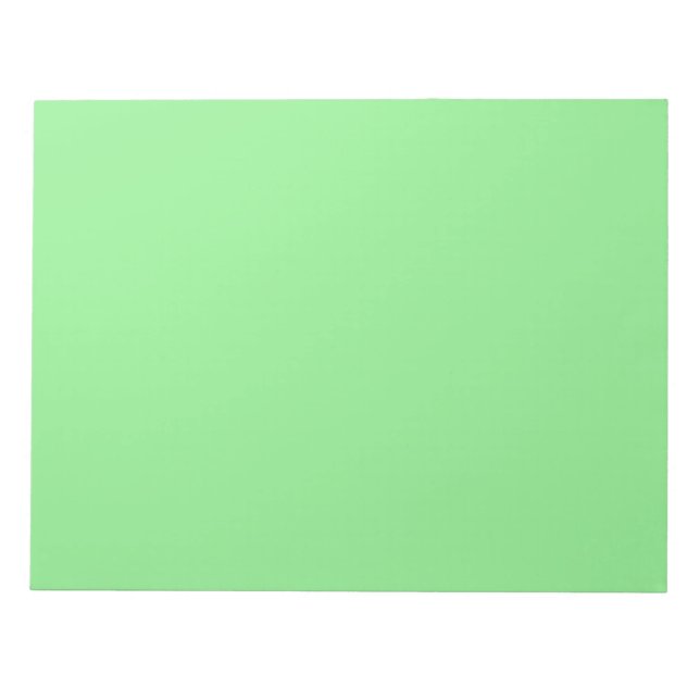 Bloc de Notas Verde Claro Fresco para Notas Diaria (Frente)
