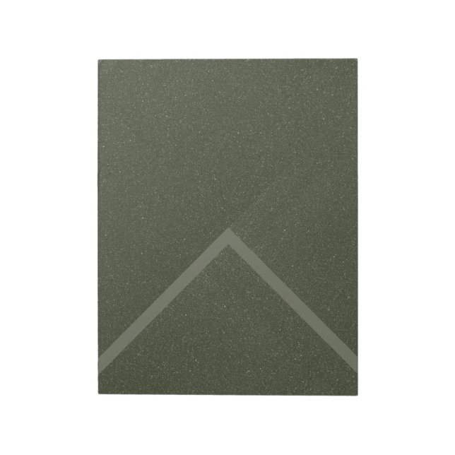 Bloc de notas verde de flecha diagonal Moss - Pers (Lado Izquierdo)