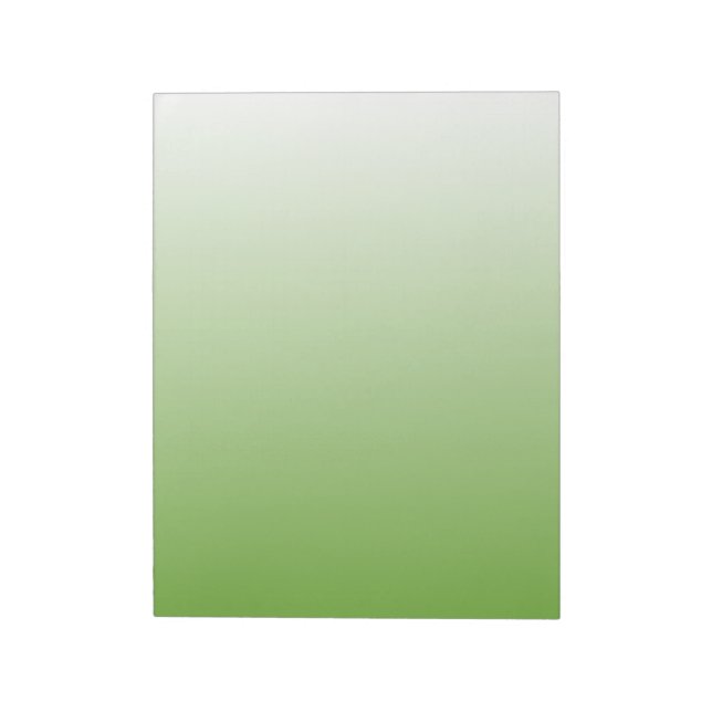 Bloc De Notas Verde degradado y blanco (Lado Izquierdo)
