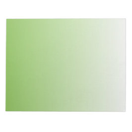 Bloc De Notas Verde degradado y blanco