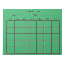 Verde del teclado del calendario