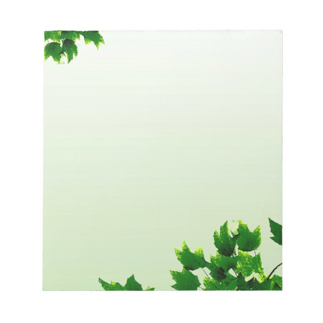 Bloc De Notas Verde Frondoso (Frente)