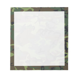 Bloc De Notas Verde, Marrón, Camuflaje Camuflado Negro