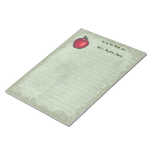 Bloc De Notas Verde rojo alineado