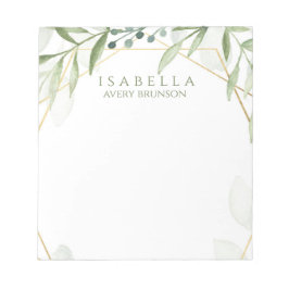 Bloc De Notas Verdor geométrico