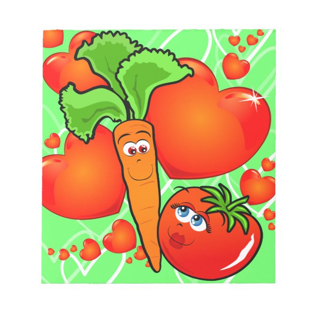 Bloc De Notas Verduras enamoradas, nóping (Frente)