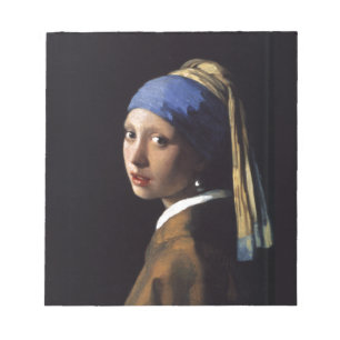Bloc De Notas Vermeer Chica Pearl Earring Masterpiece Pintura