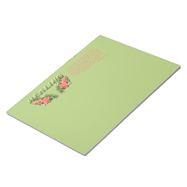 Bloc De Notas Verso de curación (Lado Derecho)