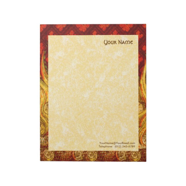 Bloc De Notas Vert de las llamas de St. Apollonia (VVP 001a) 11" (Lado Izquierdo)