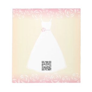 Bloc De Notas Vestido de Boda de plantilla de noepad