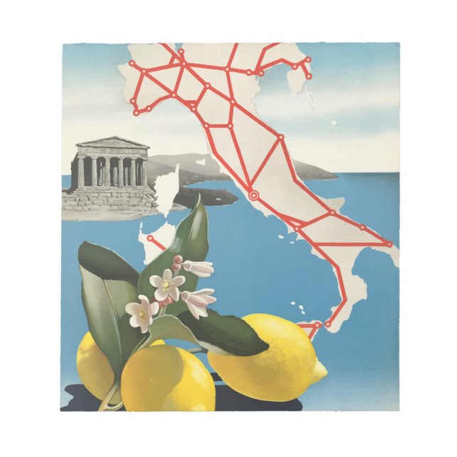 Bloc De Notas Viajes de época Italia (Frente)