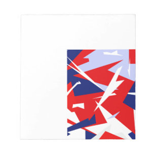 Bloc De Notas Vibes positivas de color rojo azul blanco