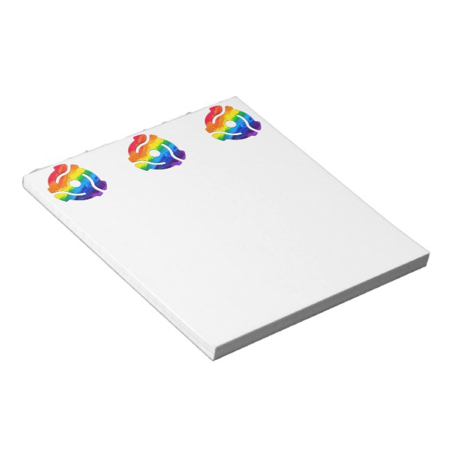 Bloc De Notas Vibrante de adaptador de registro de 45 RPM de plá (Lado Derecho)