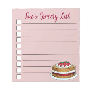 Bloc De Notas Victoria Sandwich Sponge Cake UK Pastelería Britán