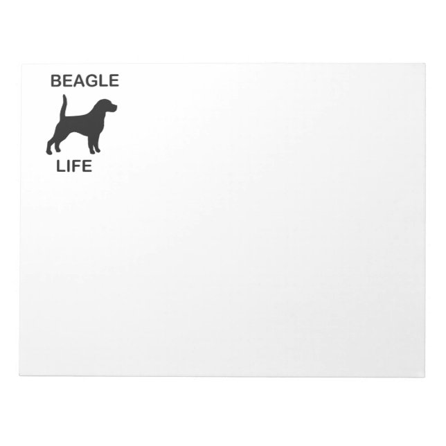 Bloc De Notas Vida beagle (Frente)