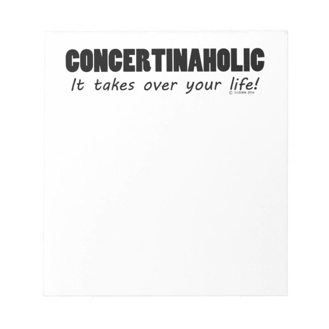 Bloc De Notas Vida concertinaholica (Frente)