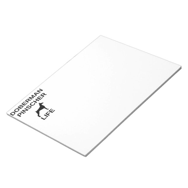 Bloc De Notas vida de doberman pinscher (Lado Derecho)
