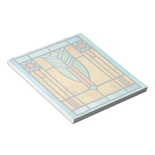 Bloc De Notas Vidrio Manchado Art Deco 3