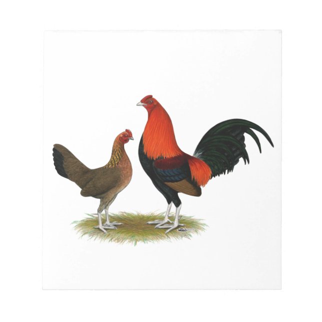 Bloc De Notas Viejo juego inglés Bantams: BB Red Pair (Frente)