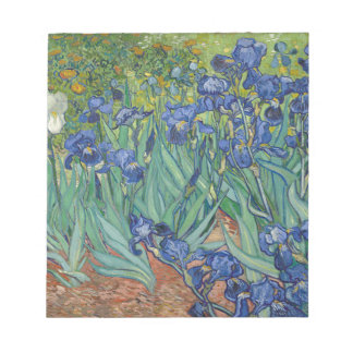Bloc De Notas Vincent Van Gogh Irises Pintando Flores Obra de Ar