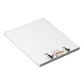 Bloc De Notas Vino de SlipperyJoe's Wine Glasses vino fermentado