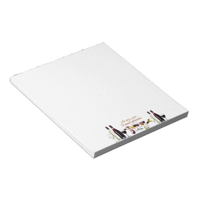 Bloc De Notas Vino de SlipperyJoe's Wine Glasses vino fermentado (Lado Derecho)