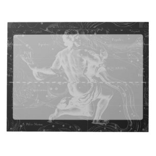 Bloc De Notas Vintage Aquarius Constellation Hevelius alrededor 